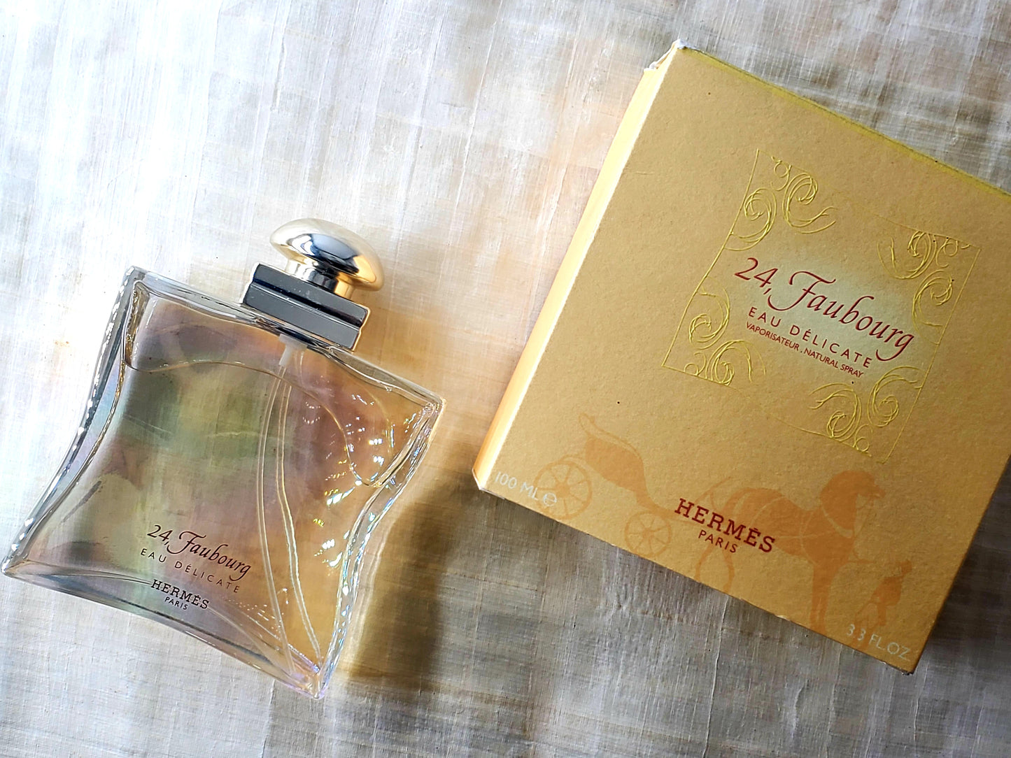 24 Faubourg Eau Delicate Hermes for women EDT Spray 100 ml 3.4 oz Or 50 ml 1.7 oz, Vintage, Rare, Sealed