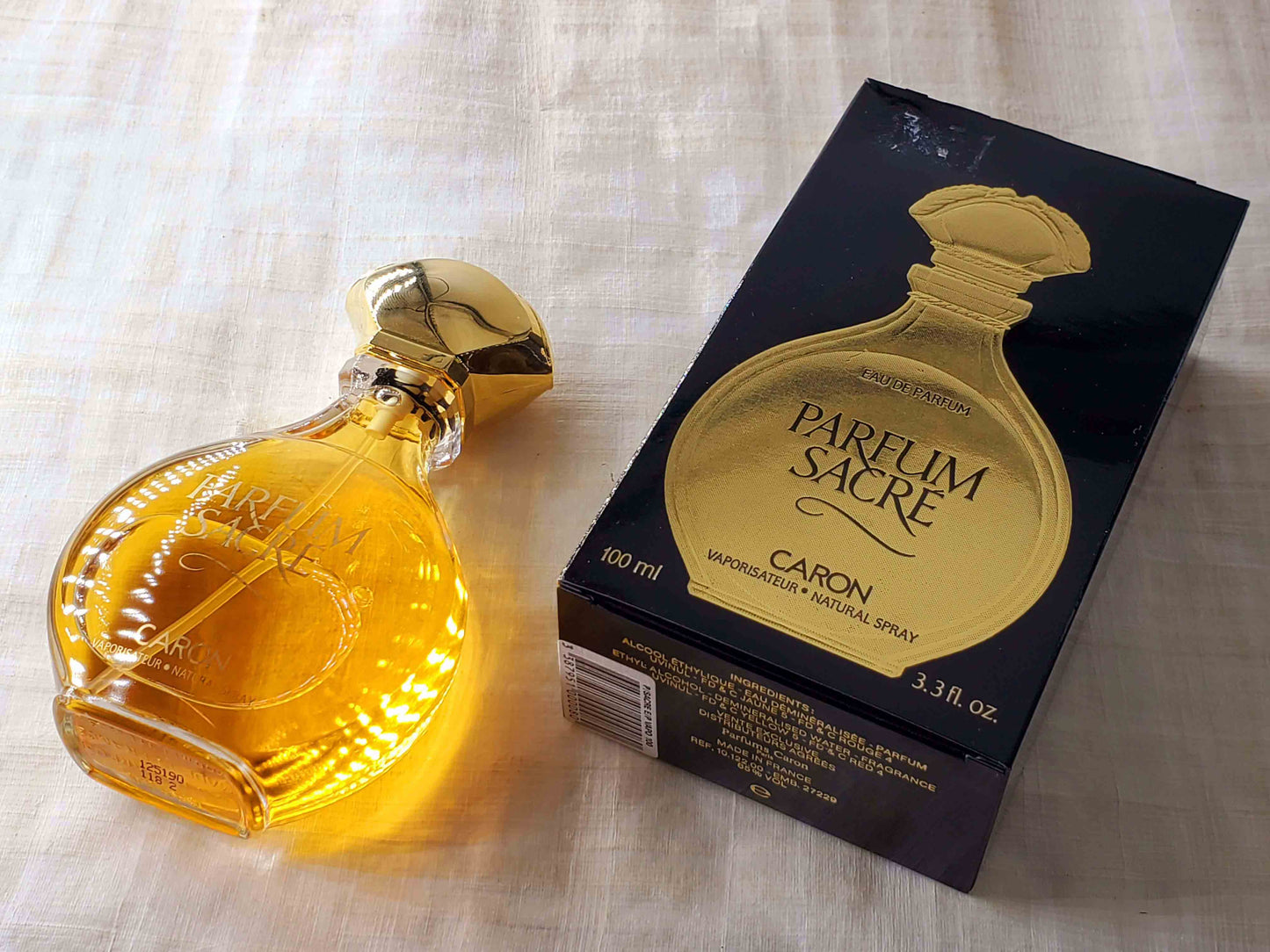 Parfum Sacre Caron for women EDP Spray 100 ml 3.4 oz OR 50 ml 1.7 oz, Vintage, Rare
