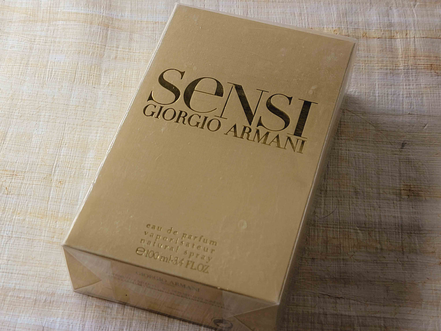 Giorgio Armani Sensi EDP Spray 100 ml 3.4 oz Or 50 ml 1.7 oz, Vintage