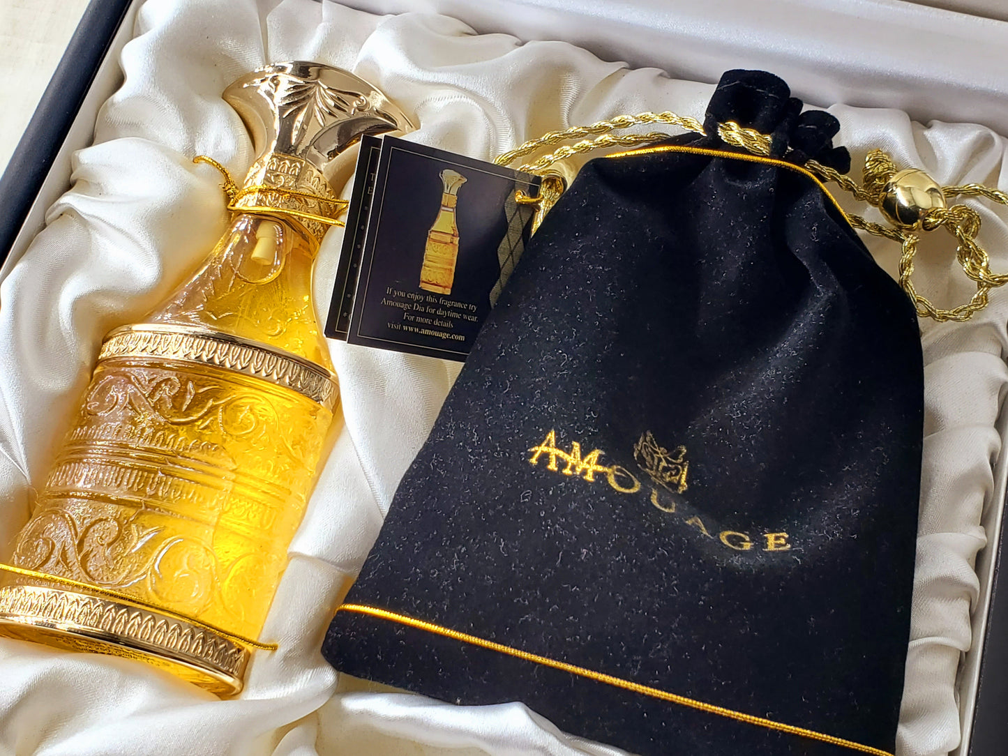 SET Amouage Gold pour Homme EDT Spray 50 ml 1.7 oz + Bukkur Ships, Vintage, Very Rare, Hard to find, Crystal BottlePlated 24k Gold