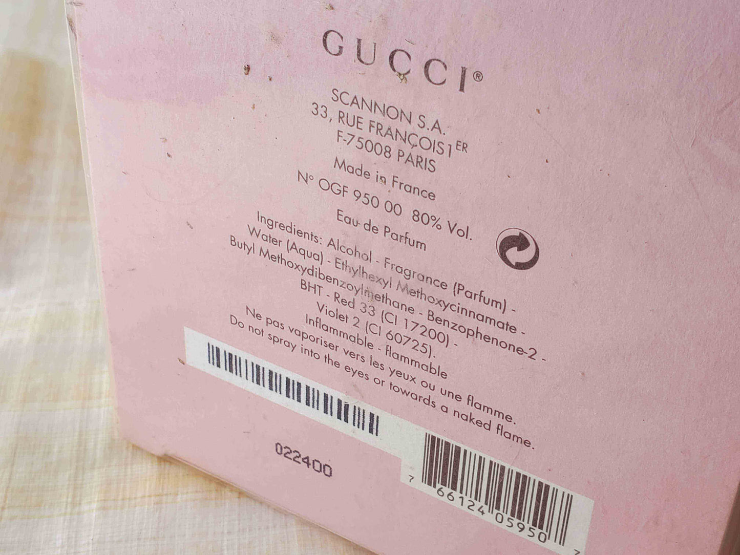 Gucci II for women EDP Spray 75 ml 2.5 oz OR 50 ml 1.7 oz, Vintage, Rare, Sealed Box Authentic