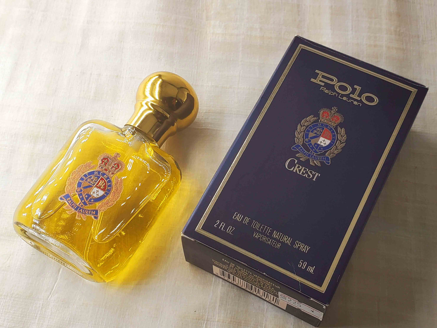 Ralph Lauren Polo Crest (Cosmair) Men’s EDT Spray 118 ml 4 oz OR 59 ml 2 oz, Vintage, Rare