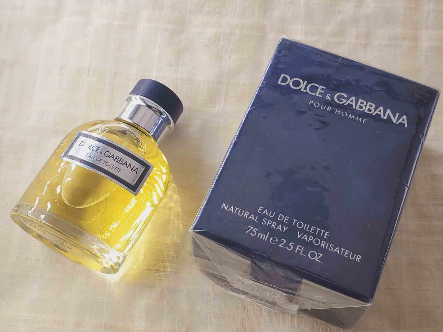 Dolce & Gabbana pour Homme (Italy 2007 Batch 7135) for men EDT Spray 75 ml 2.5 oz, Rare, Vintage, Sealed
