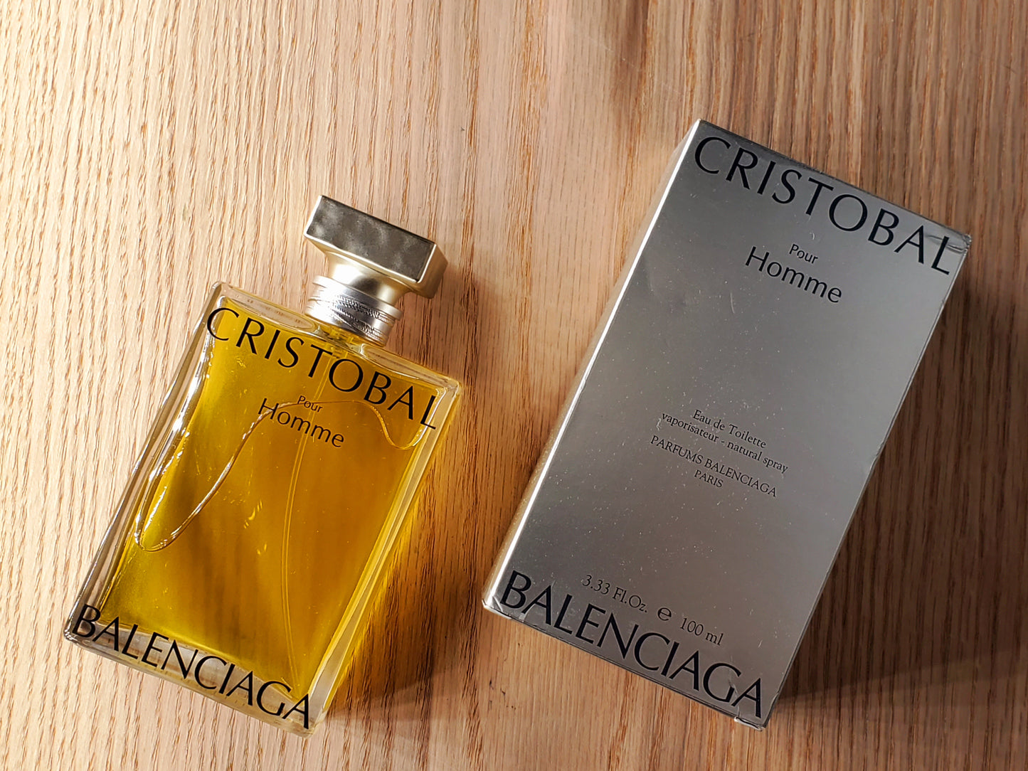 Cristobal pour Homme EDT Spray 100 ml 3.4 OR 50 ml 1.7 oz OR 30 ml 1 oz, Vintage, Rare