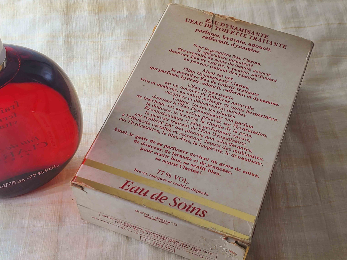 Eau Dynamisante Clarins for women and men Eau de Soins Splash 200 ml 7 oz, Vintage, Rare