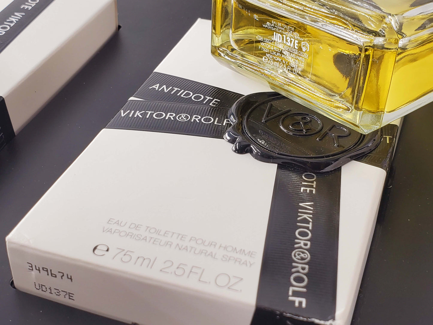 SET Antidote Viktor&Rolf for men EDT Spray 75 ml 2.5 oz + 7.5 ml + After Shave 200 ml, Vintage, Rare