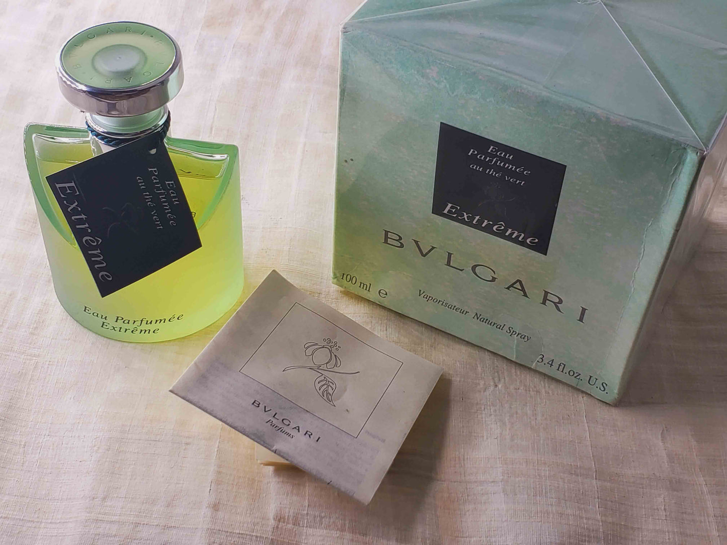 Bvlgari Eau Parfumee au The Vert Extreme Bvlgari for Unisex EDP Spray 100 ml 3.4 oz Or 50 ml 1.7 oz, Vintage, Rare