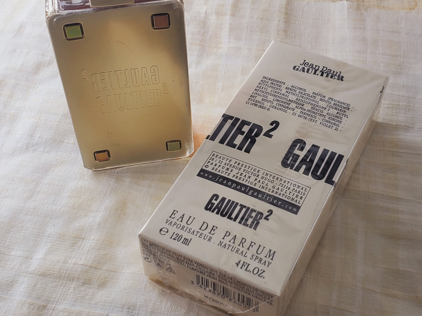 Gaultier 2 Jean Paul Gaultier for women and men EDP Spray 120 ml 4 oz, Vintage, Very Rare, Hard to find