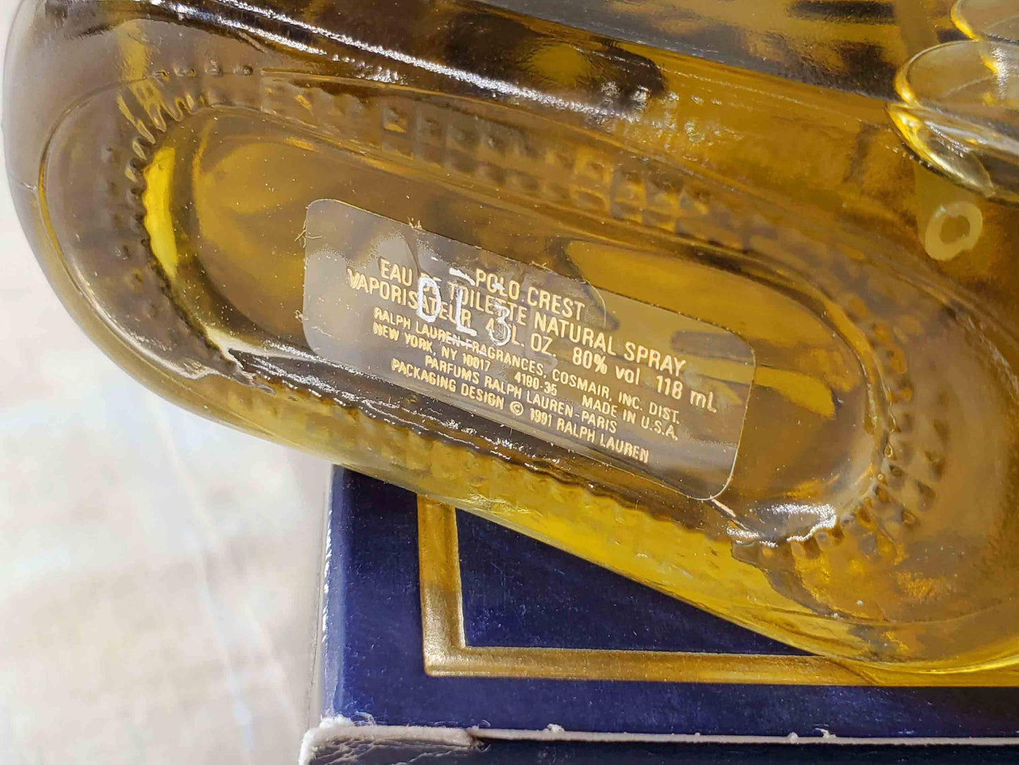 Ralph Lauren Polo Crest (Cosmair) Men’s EDT Spray 118 ml 4 oz OR 59 ml 2 oz, Vintage, Rare