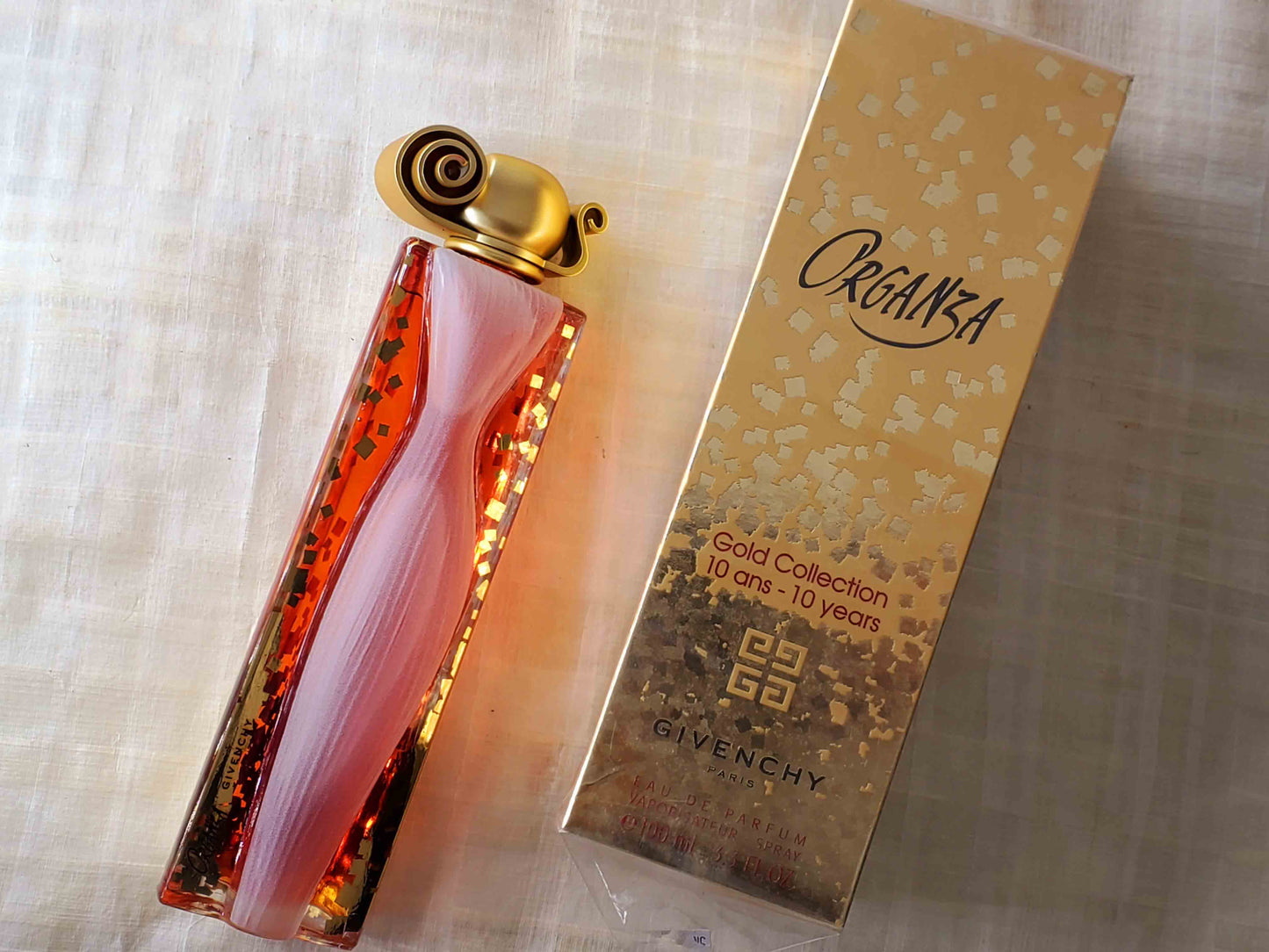 Organza Gold (10 Years Anniversary Limited Edition) Givenchy for women EDP Spray 100 ml 3.4 oz OR 50 ml 1.7 oz, Vintage, Rare