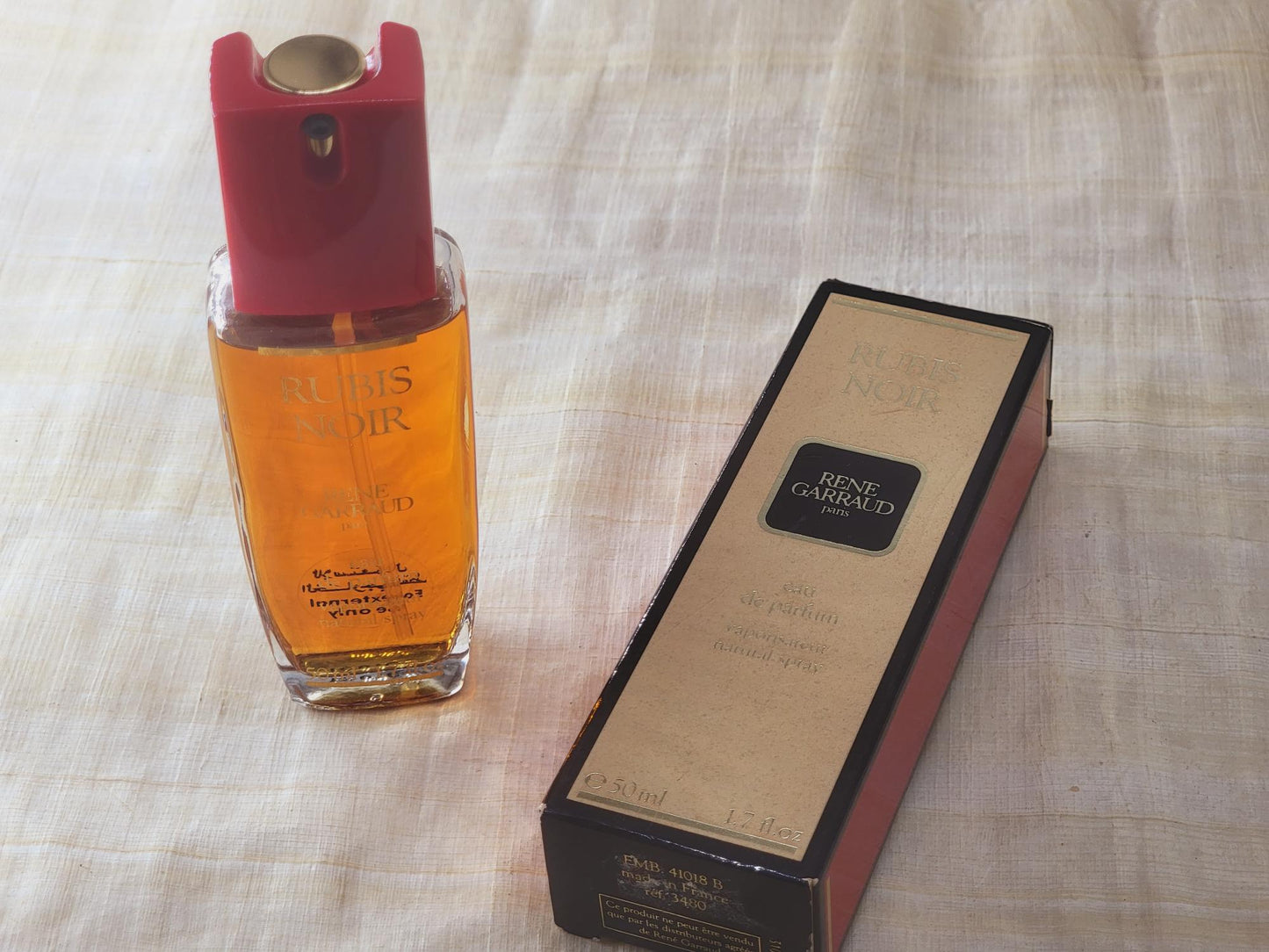 Rubis Noir Rene Garraud for women EDP Spray 50 ml 1.7 oz, Vintage, Rare