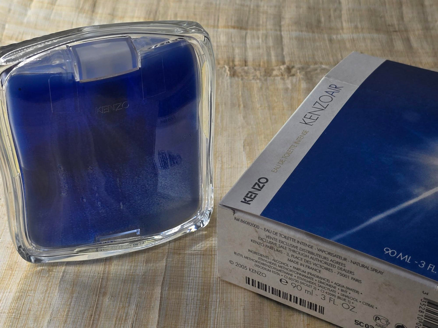 Kenzo Air Intense - Men's EDT Vintage (50ml / 1.7oz & 90ml / 3oz) - Unused (Level as Pictured)