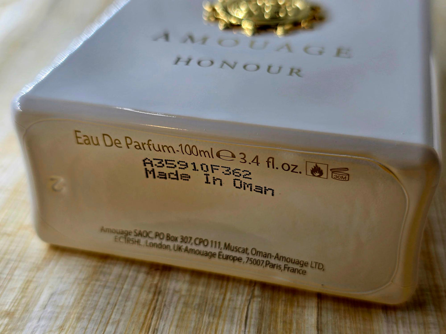 Honour Man Amouage for men EDP Spray 100 ml 3.4 oz, Oman Vintage, Rare Tester