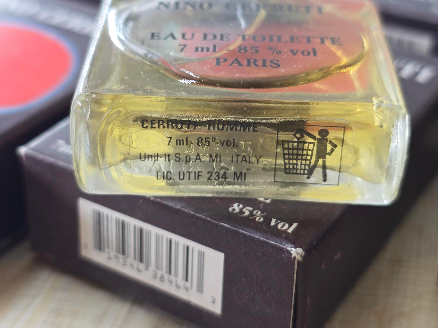 Nino Cerruti Pour Homme Cerruti for men EDT Mini Splash 7 ml X 10 Or 5, Vintage, Rare