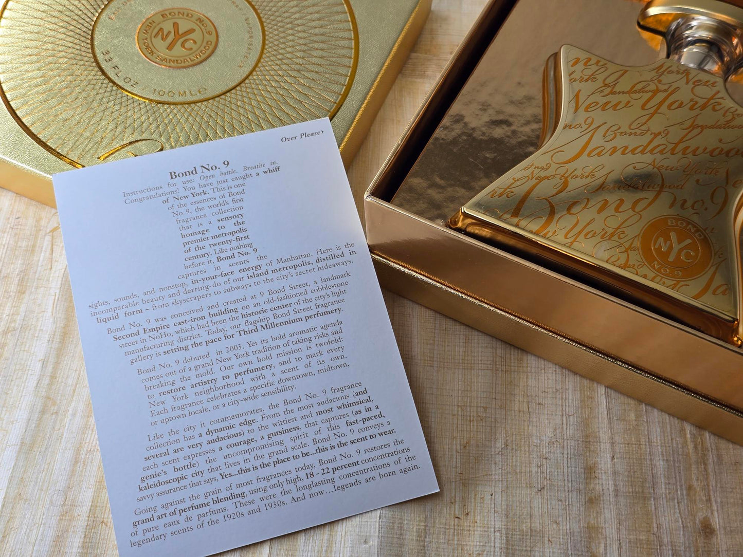 New York Sandalwood Bond No 9 for women and men EDP Spray 100 ml 3.3 oz, Rare, Vintage