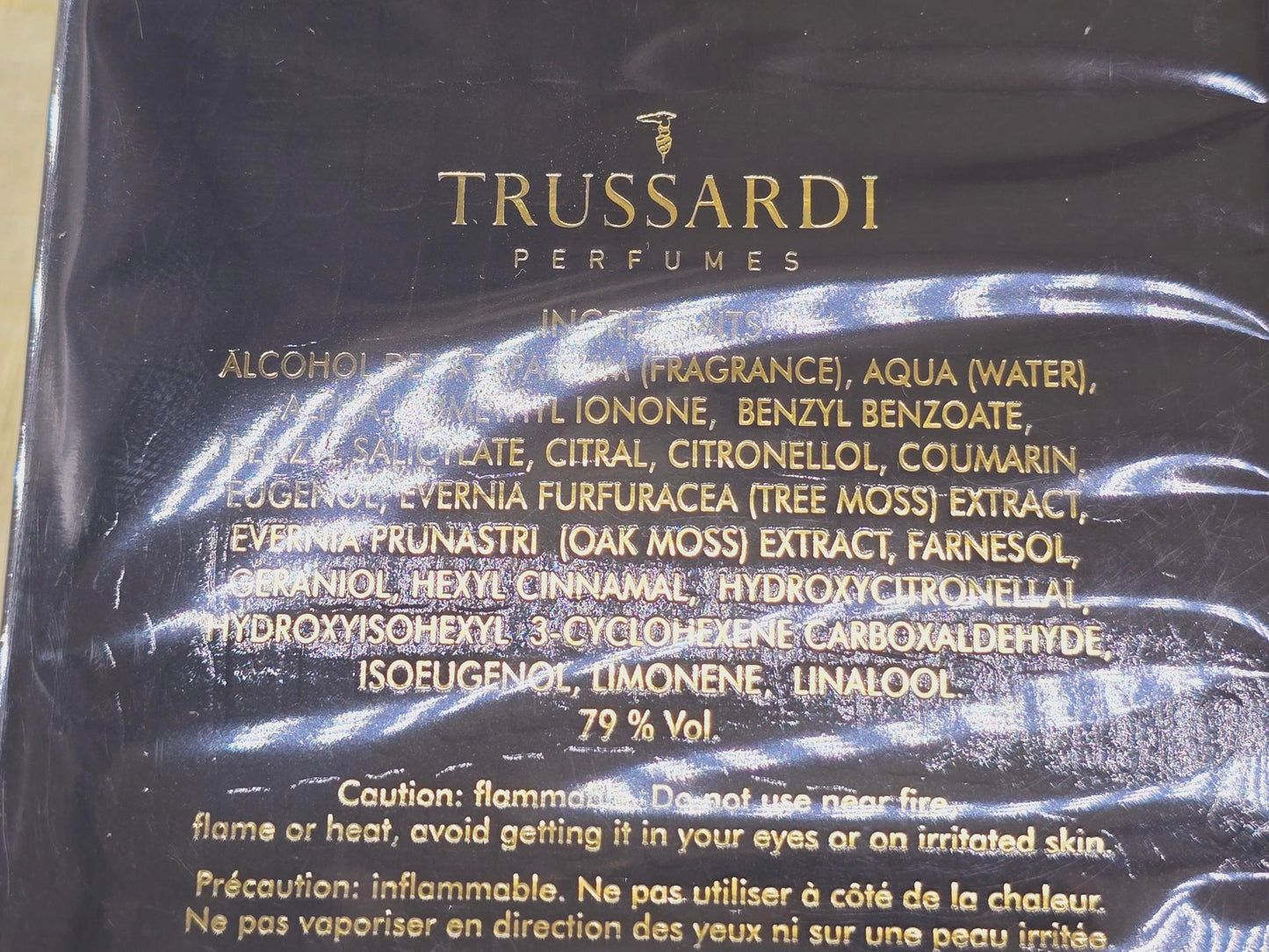 Trussardi Uomo for men EDT Spray 100 ml 3.4 oz, Vintage, Rare, Sealed