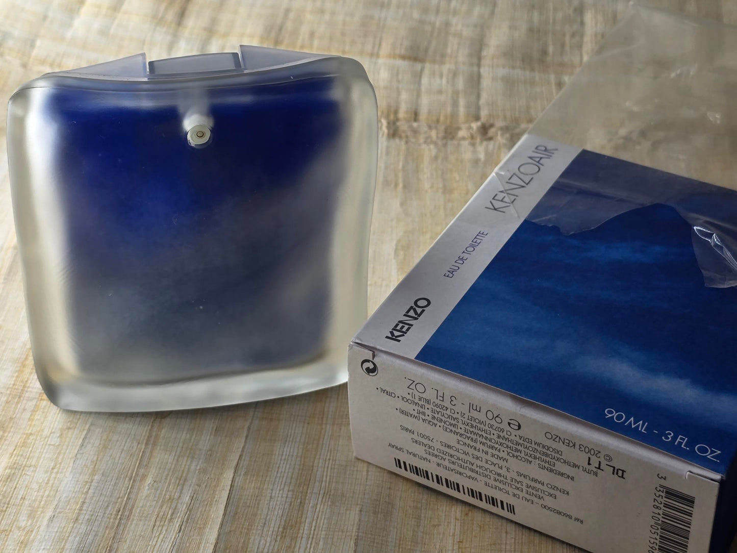 Kenzo Air - Men's EDT Vintage (50ml / 1.7oz & 90ml / 3oz) - Unused (Level as Pictured)