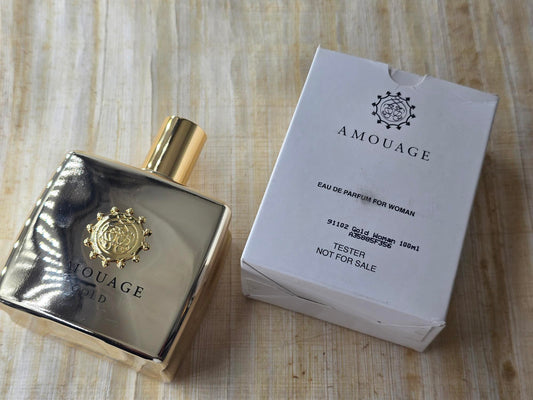 Gold Woman Amouage for women EDP Spray 100 ml 3.4 oz – Rare, Vintage Oman, Original Bottle Tester