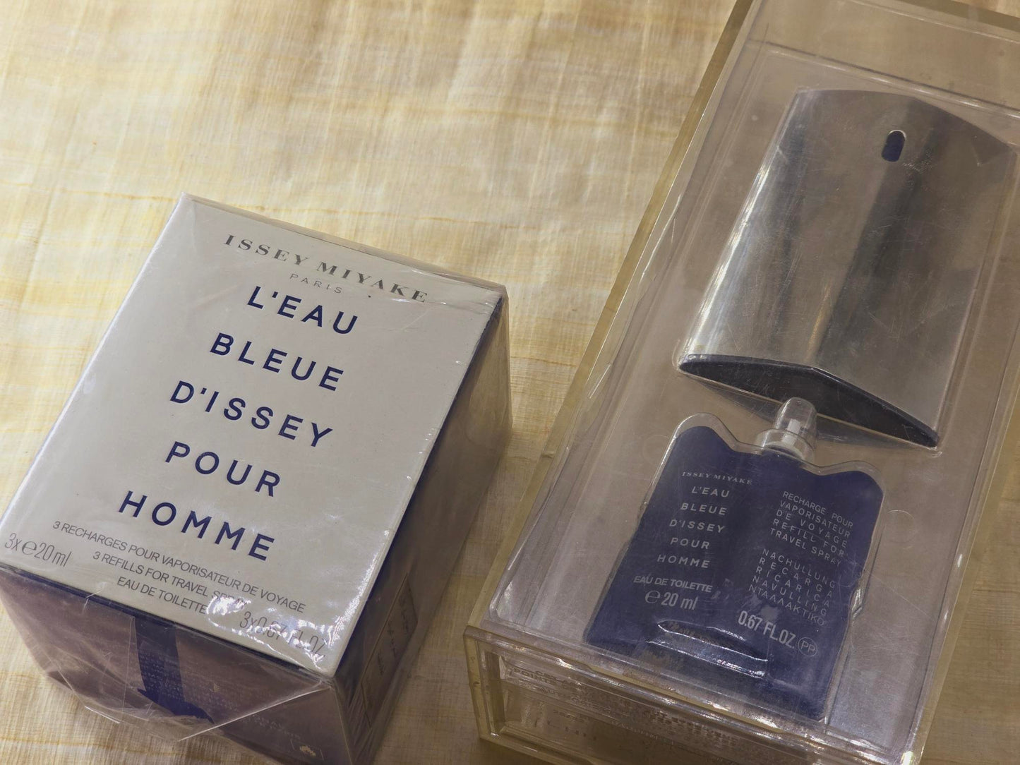 L'Eau Bleue d'Issey Pour Homme Issey Miyake for men EDT Travel Spray 20 ml X 5, Vintage, Rare, Sealed