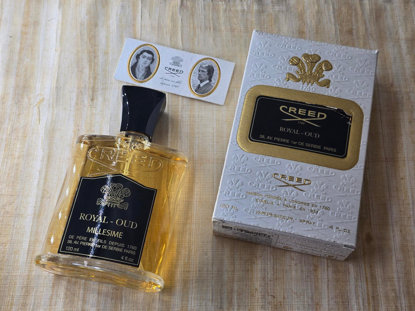 Royal Oud Creed EDP Spray 2015 Batch 15Q01 120 ml 4 oz, Rare, Vintage