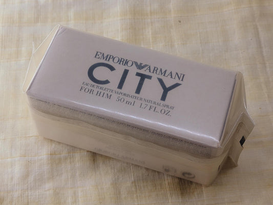 Emporio Armani City Glam for Him Giorgio Armani for men EDT Spray 100 ml 3.4 oz OR 50 ml 1.7 oz, Rare, Vintage, Tester Sealed