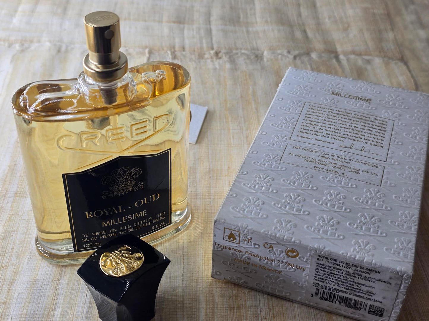 Royal Oud Creed EDP Spray 2015 Batch 15Q01 120 ml 4 oz, Rare, Vintage