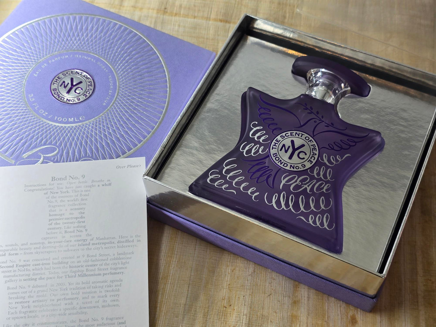 The Scent Of Peace Bond No 9 for women EDP Spray 100 ml 3.3 oz Or 50 ml 1.7 oz, Rare, Vintage