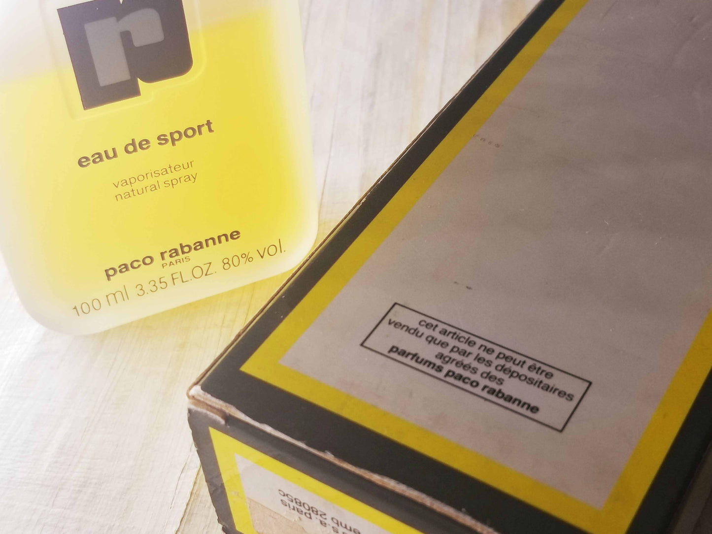 Sport de Paco Rabanne for men EDT Spray 100 ml 3.4 oz, Vintage, Rare، As Pics