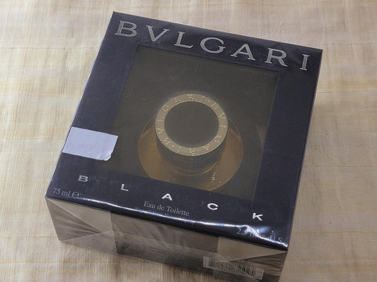 Black Bvlgari unisex EDT Spray 75 ml 2.5 oz, Vintage, Rare, Sealed