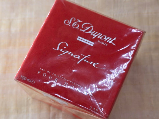 Signature for Men S.T. Dupont EDT Spray 100 ml 3.4 oz, Vintage, Rare, Sealed