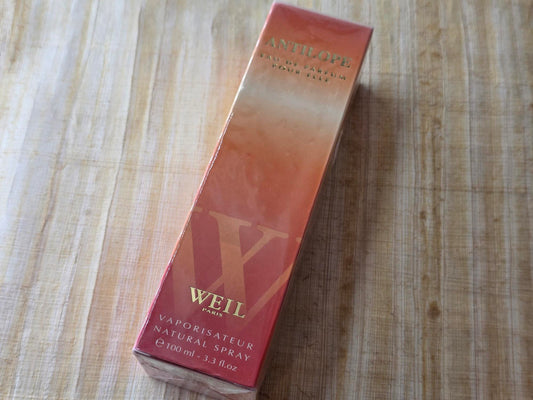 Antilope Weil for women EDP Spray 100 ml 3.4 oz OR 50 ml 1.7 oz, Vintage, Rare, Sealed
