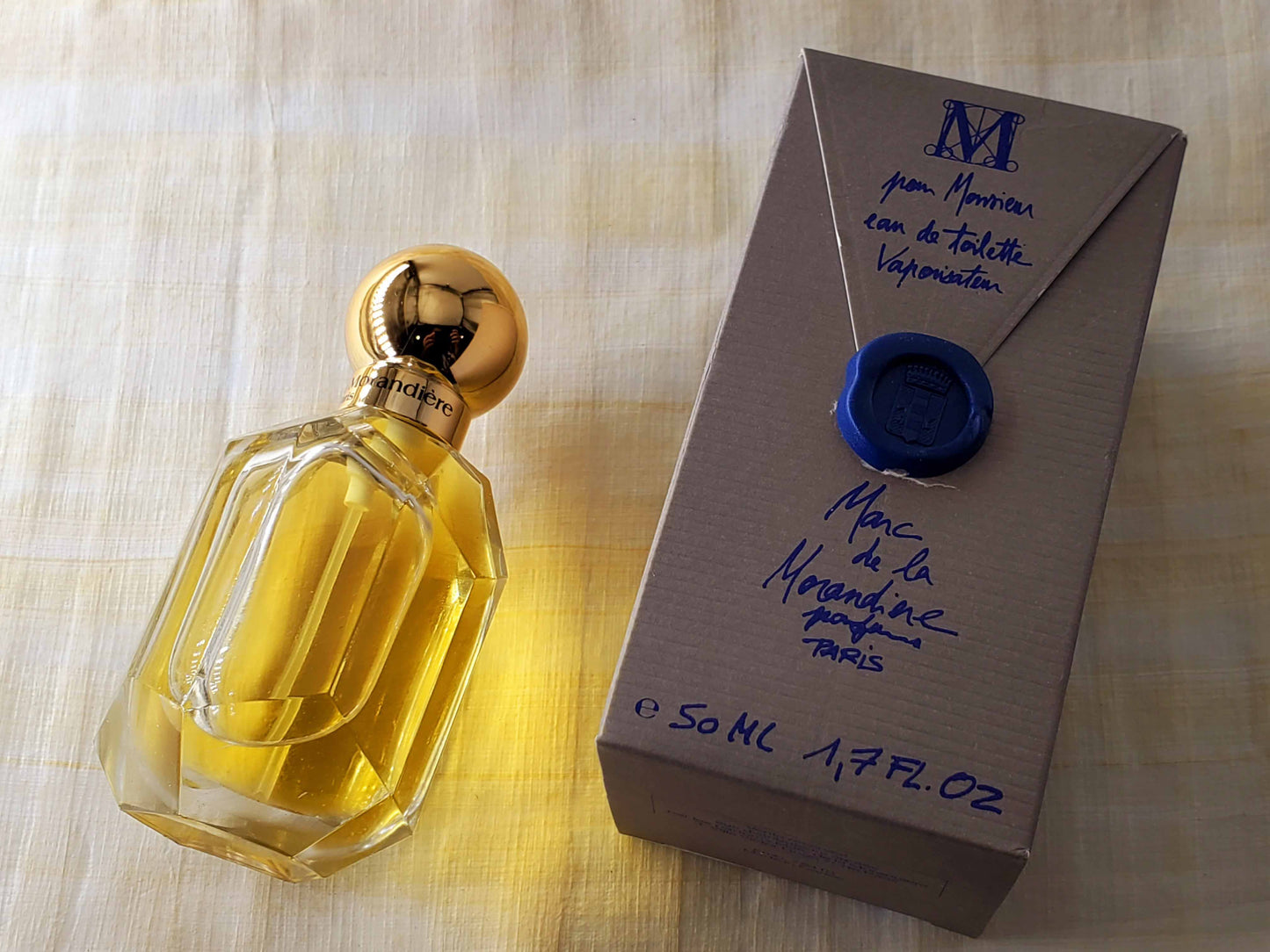 M pour Monsieur Marc de la Morandiere for men EDT Spray 50 ml 1.7 oz, Vintage, Very Rare