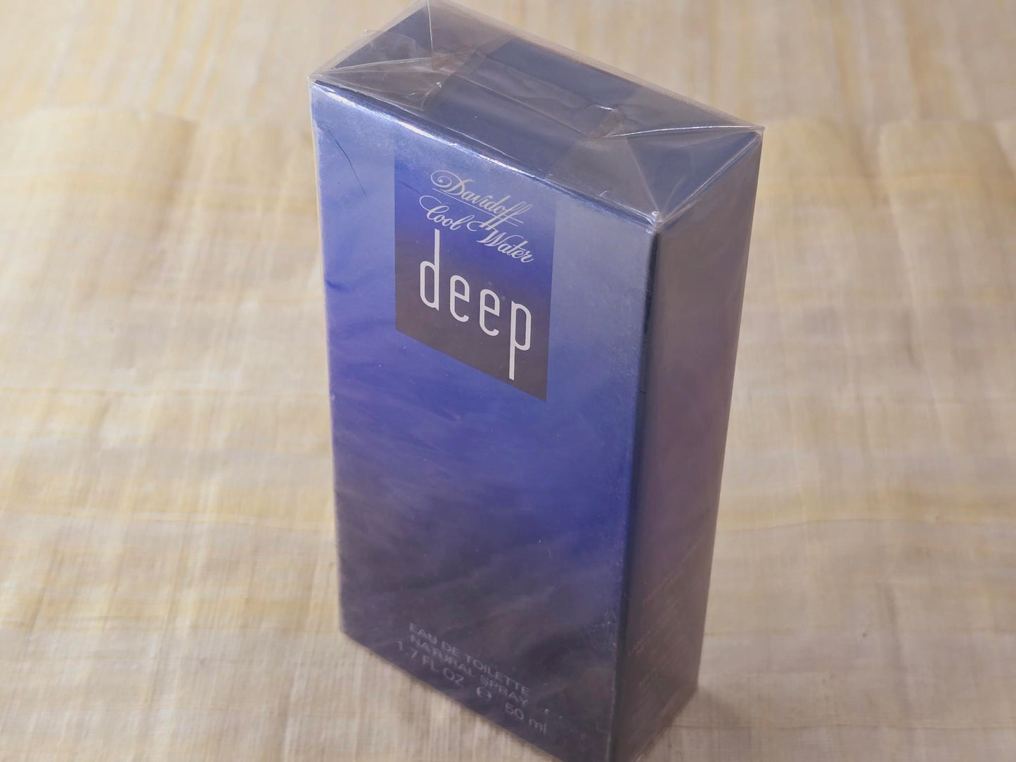 Cool Water Deep Davidoff for men EDT Spray 100 ml 3.4 oz OR 50 ml 1.7 oz, Rare, Vintage, Sealed