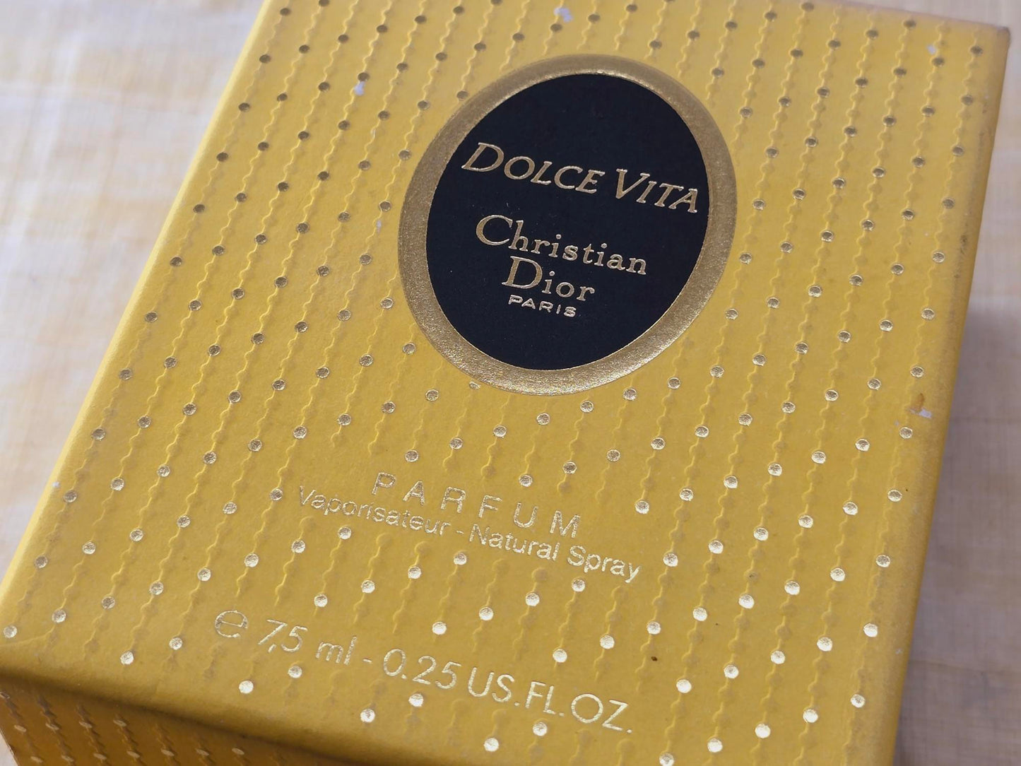 Dolce Vita Parfum Dior for women Splash 7.5 ml 0.25 oz, Vintage, Rare