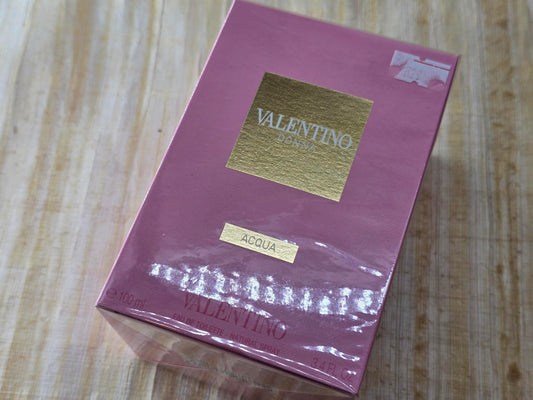 Valentino Donna Acqua Valentino for women EDT Spray 100 ml 3.4 oz OR 50 ml 1.7 oz, Vintage, Rare, Sealed