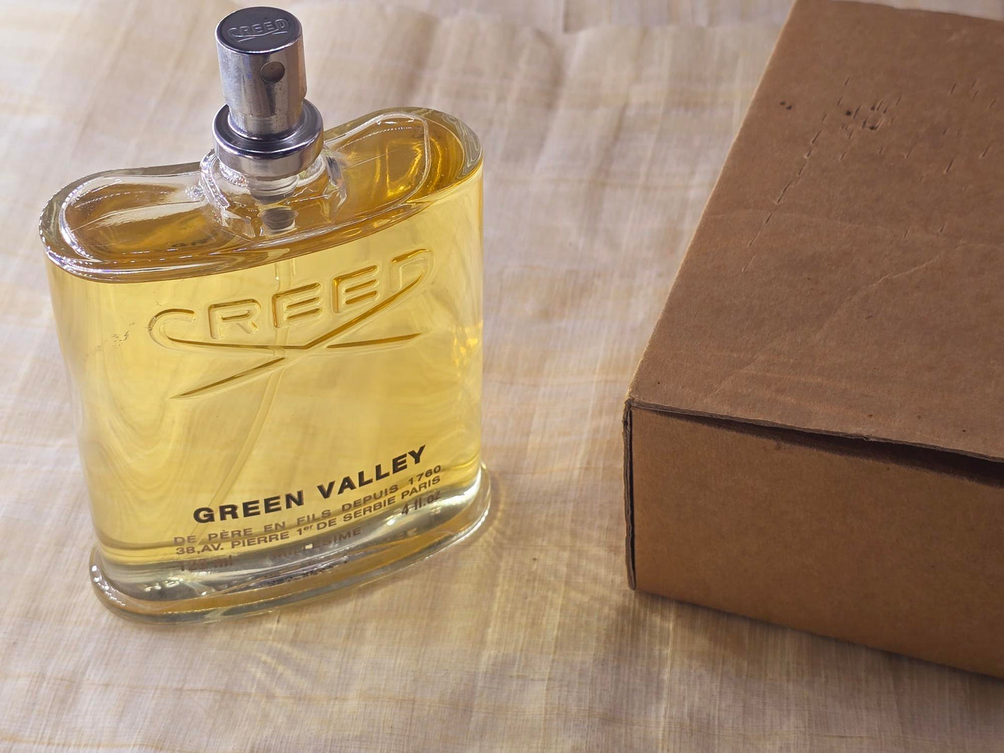 Green Valley Creed for men EDT Spray 120 ml 4 oz, Vintage, Ultra Rare, Tester, As Pics