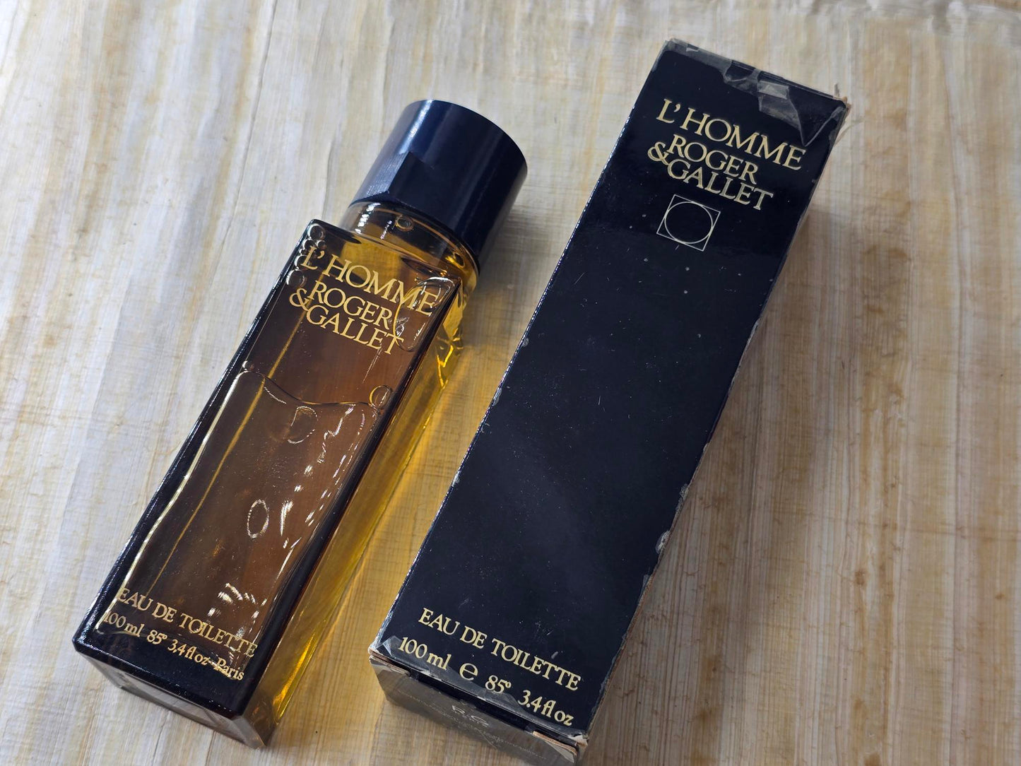 L'Homme Roger & Gallet for men EDT Splash 100 ml 3.4 oz, Rare, Vintage