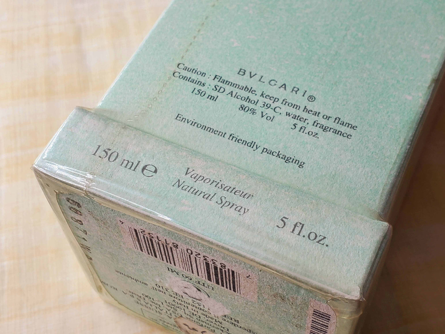 Eau Parfumee au The Vert Bvlgari for Unisex EDC Spray 150 ml 5 oz, Vintage, Rare