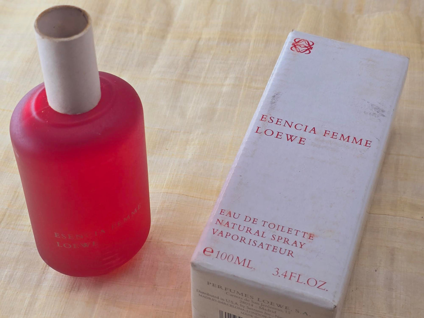 Esencia Femme Loewe for women EDT Spray 100 ml 3.4 oz, Vintage, Rare, Tester With Box