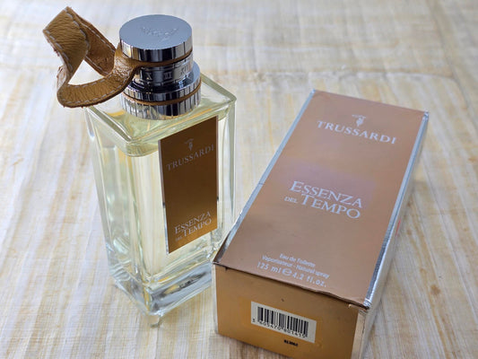 Essenza del Tempo Trussardi Unisex EDT Spray 125 ml 4.2 oz, Vintage, Rare, As Pics