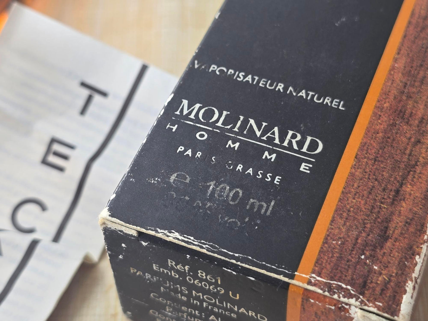 Teck Molinard for men EDT Spray 100 ml 3.4 oz, Vintage, Rare