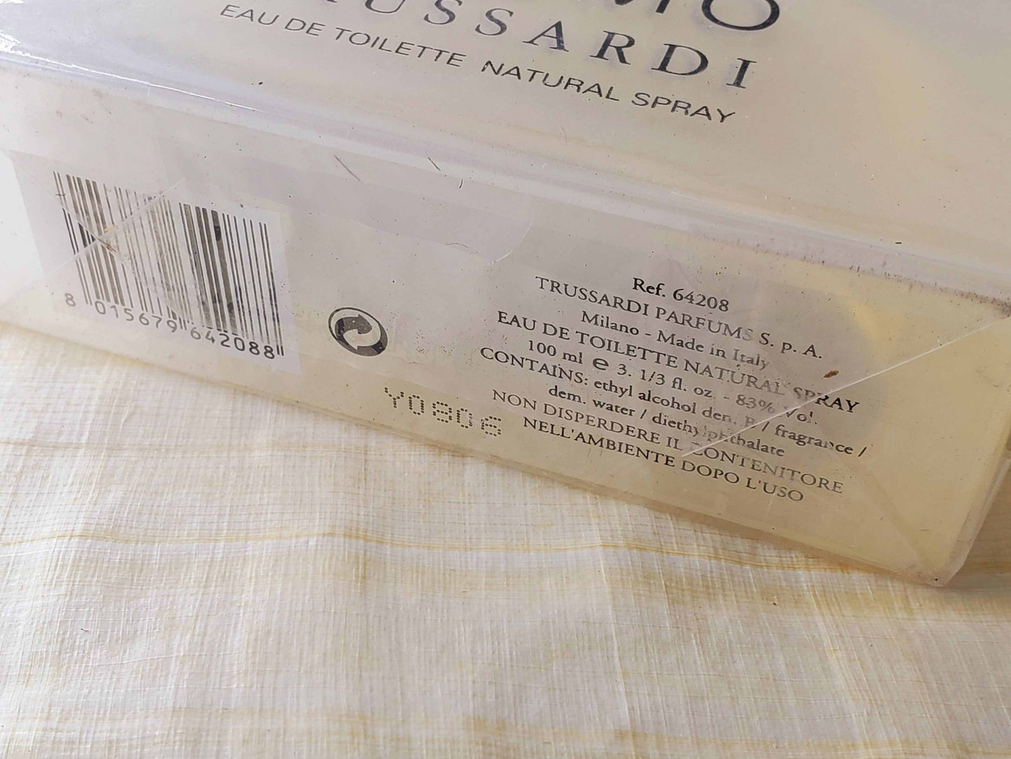 L'Uomo Trussardi for men EDT Spray 100 ml 3.4 oz, Vintage, Rare, Sealed