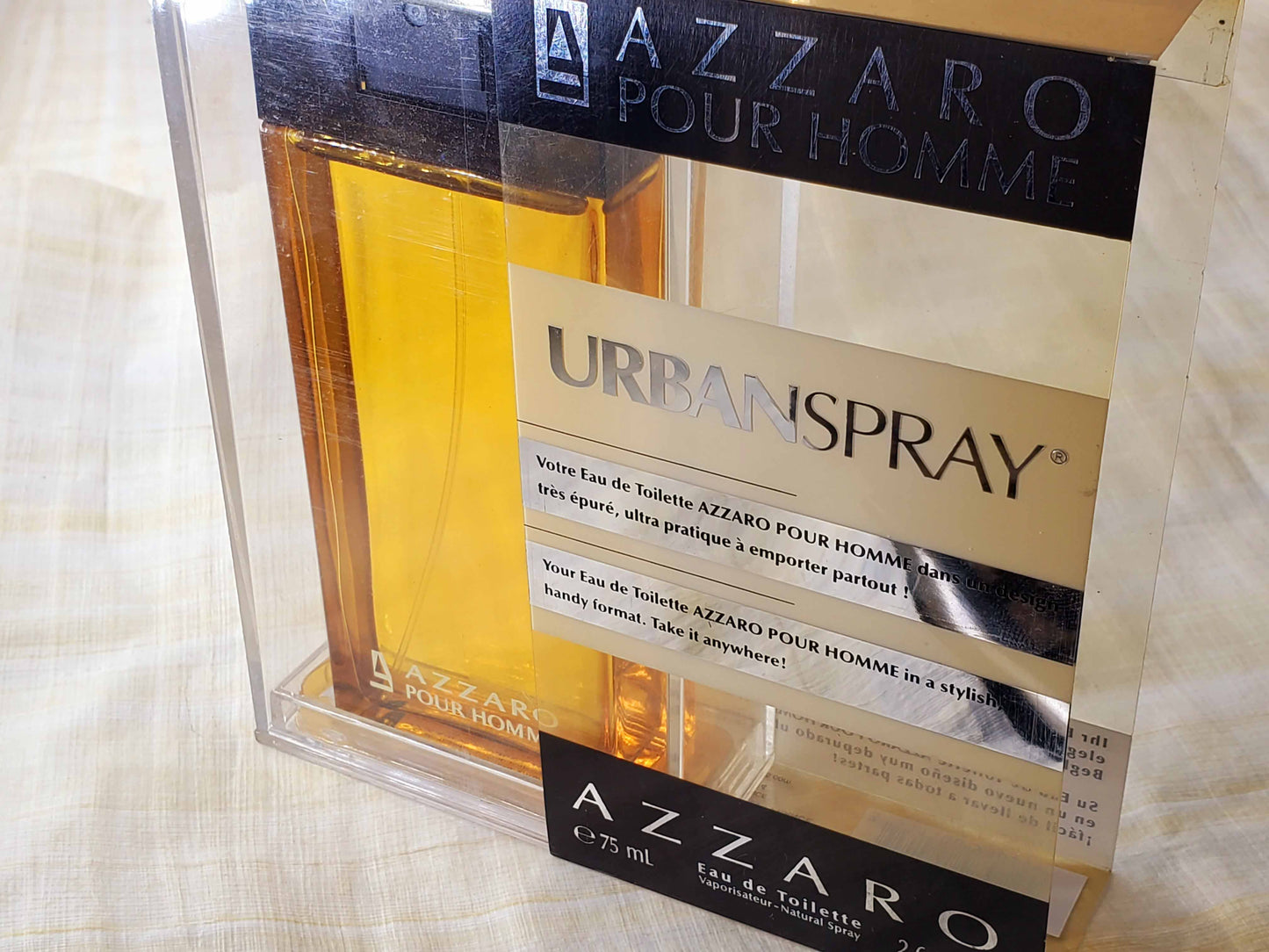 Azzaro Pour Homme Urban Limited Edition for men EDT Spray 75 ml 2.5 oz,  Rare, Vintage