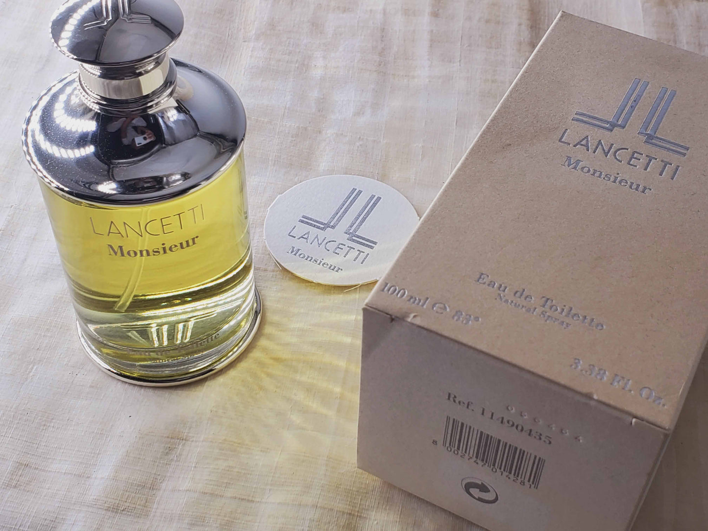 Monsieur Lancetti for men EDT Spray 100 ml 3.4 oz, Rare, Vintage