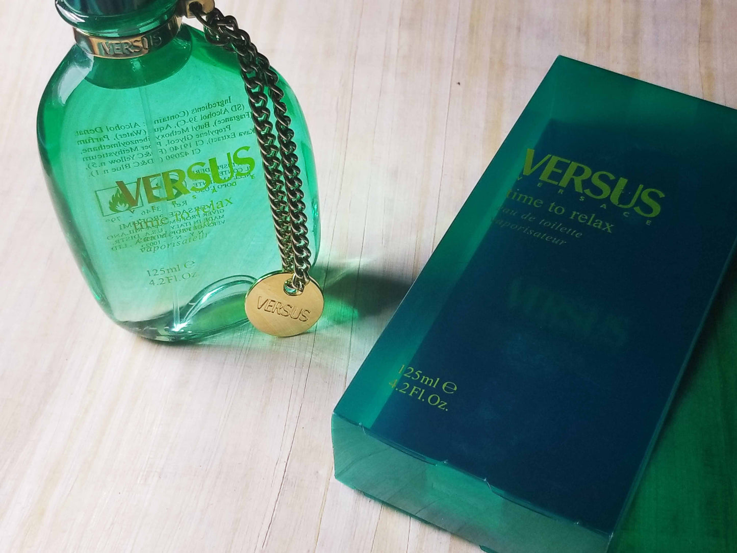 Versus Time For Relax Versace Unisex EDT Spray 125 ml 4.2 oz, Vintage, Rare
