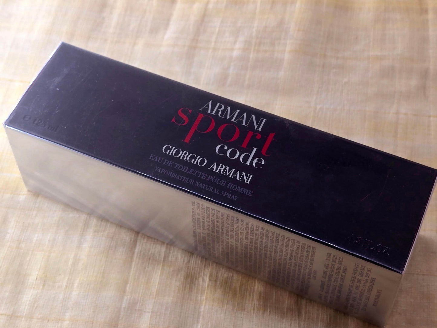 Armani Code Sport Giorgio Armani for men EDT Spray 125 ml 4.2 oz OR 75 ml 2.5 oz OR 50 ml 1.7 oz, Rare, Vintage, Sealed