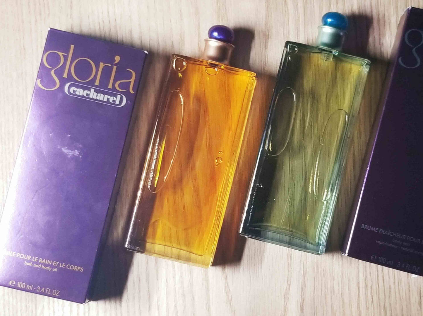Gloria Cacharel for women Bath and Body Oil & Body Mist Natural Spray 100 ml 3.4 oz, Vintage, Rare