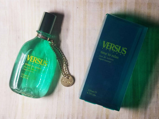 Versus Time For Relax Versace Unisex EDT Spray 125 ml 4.2 oz, Vintage, Rare