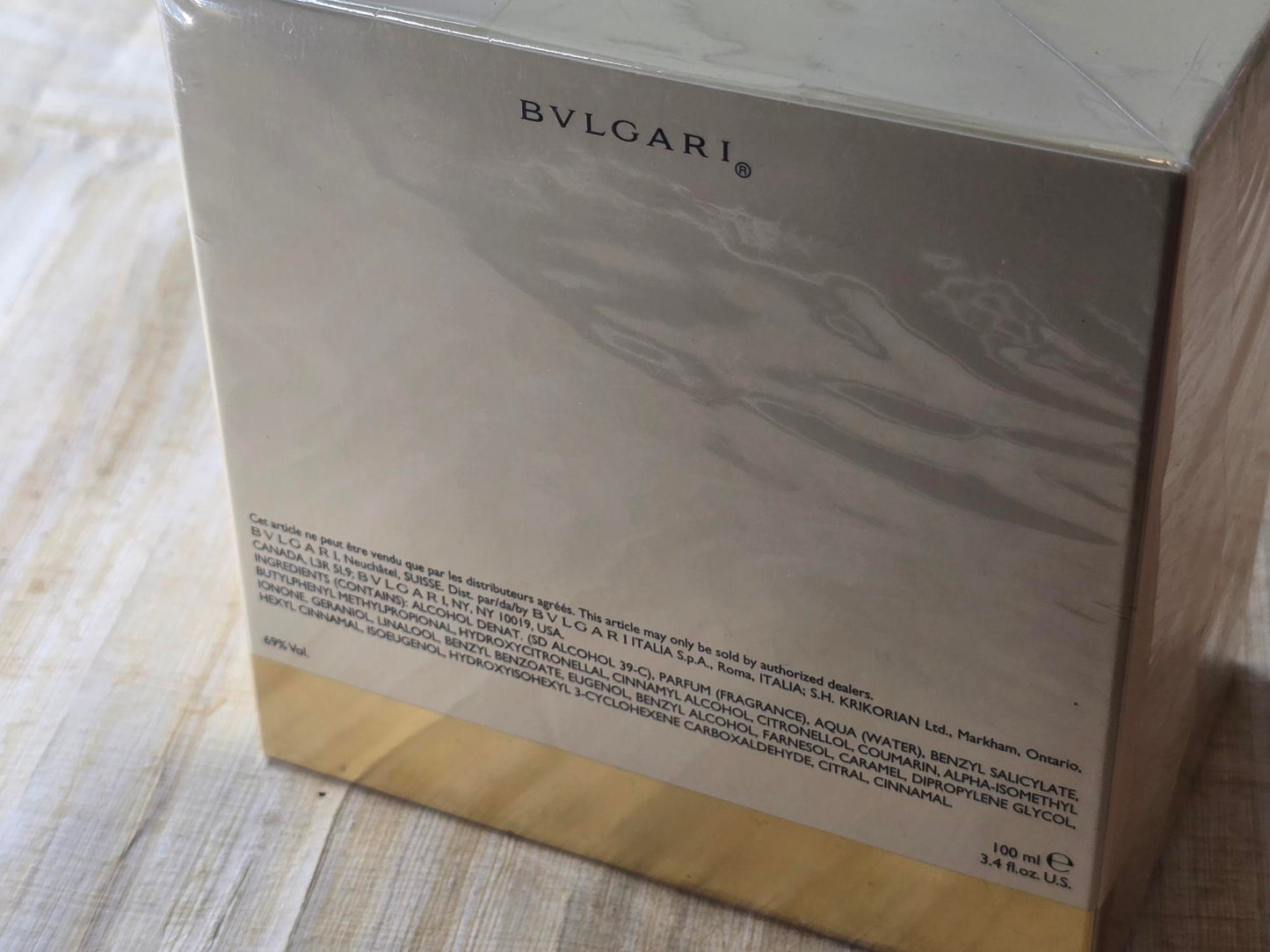 Bvlgari Pour Femme Bvlgari for women EDP Spray 100 ml 3.4 oz Or 50 ml 1.7 oz, Vintage, Rare, Sealed