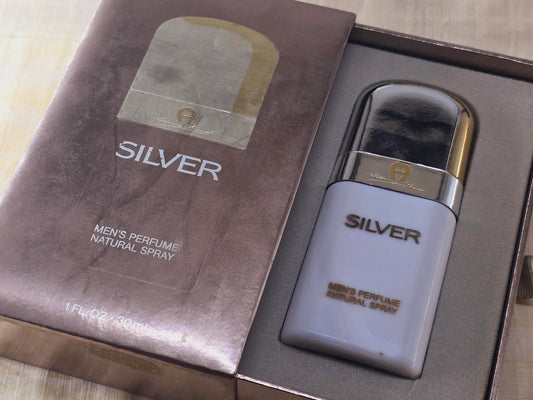 Silver Aigner for Men Etienne Aigner Men's Perfume Natural Spray 30 ml 1 oz, Vintage, Rare